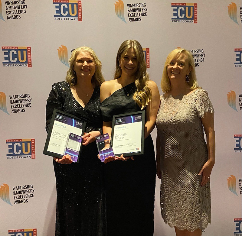 North Metropolitan Health Service winners at the annual WA Nursing and Midwifery Excellence Awards (WANMEA) 2022