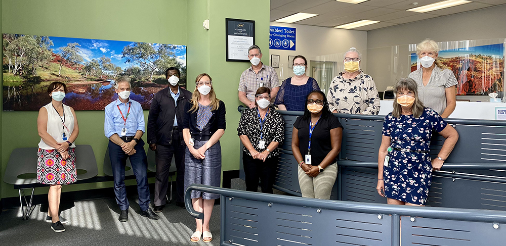 Public Health staff at Anita Clayton Centre