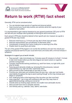 RTW fact sheet