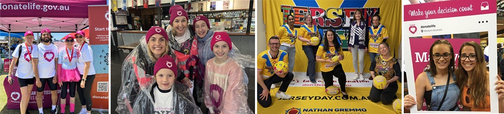 Collection of photos from DonateLife events